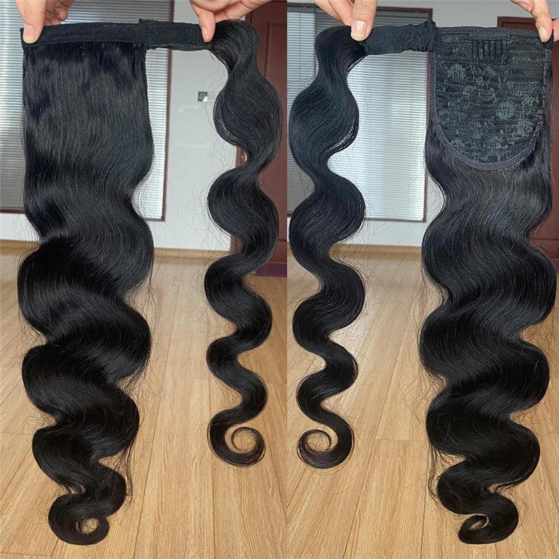 Wig Jurchen Human Bandage Bundled Ponytail Wig Jurchen Human Bandage Bundled Ponytail